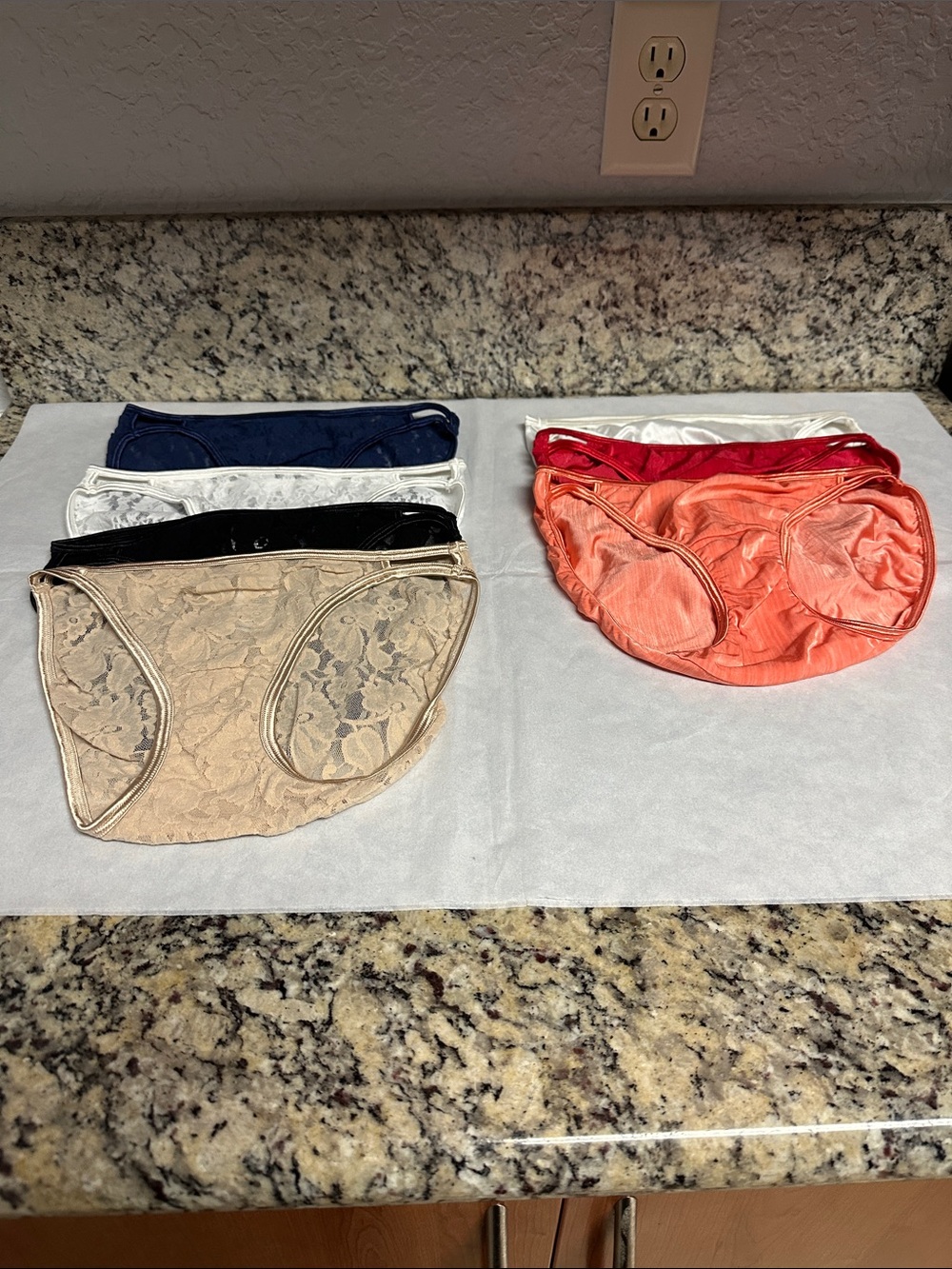 Womens Lace Bikini Briefs - Assorted Colors